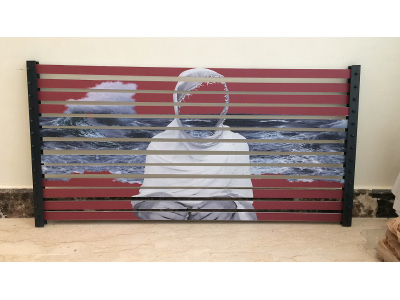 95 x 47 cm  Collage fotogrfico sobre barras de aluminio