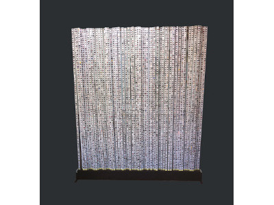 1,76 x 11 x 2cm ( 69 barras de 2,54 cm x 2m) Fotografa sobre barras de aluminio